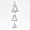 Suspension 3 silver trees with glitter | SAPINS.BE SRL Suspension 3 silver trees with glitter | SAPINS.BE SRL