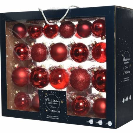 42 Rode klassieke kerstballen | SAPINS.BE SRL 42 Rode klassieke kerstballen | SAPINS.BE SRL