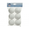 6 Grandes boules de Noël effet neige 6 Grandes boules de Noël effet neige