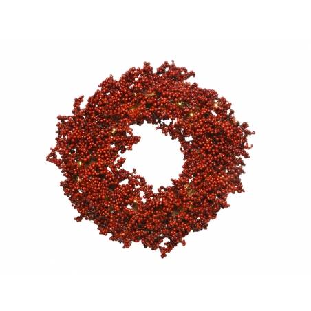 Couronne baies rouges 60cm