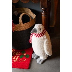 Witte pinguïn met sjaal