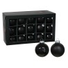 Boules de Noël classiques noir (New) | SAPINS.BE SRL